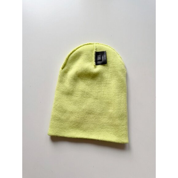 HERSCHEL Elmer Highlighter Yellow Acrylic Knit Beanie Toque Hat - Picture 9 of 12